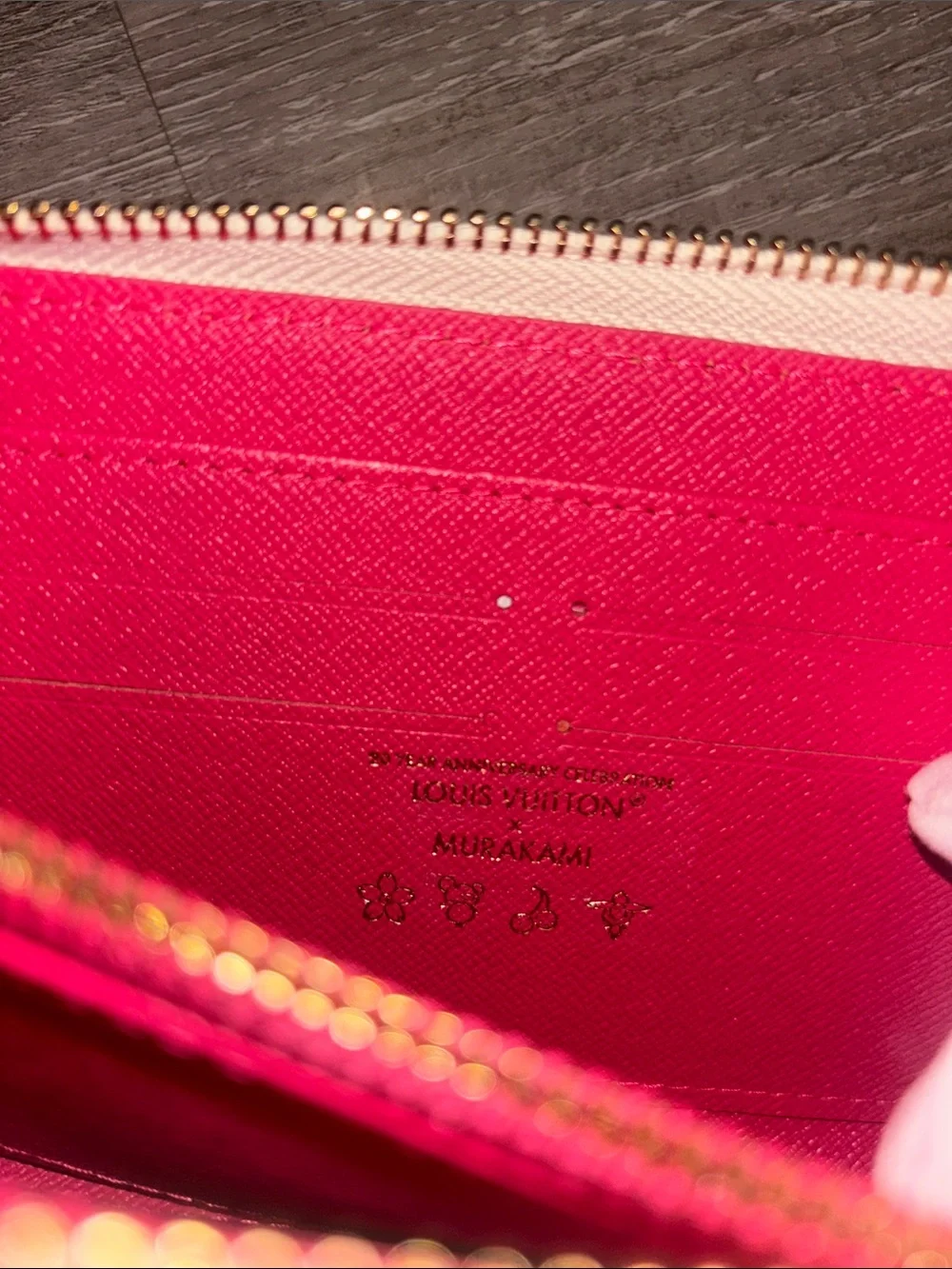 Authentic Louis Vuitton White Multicolor Monogram Zip Wallet - Picture 3 of 13